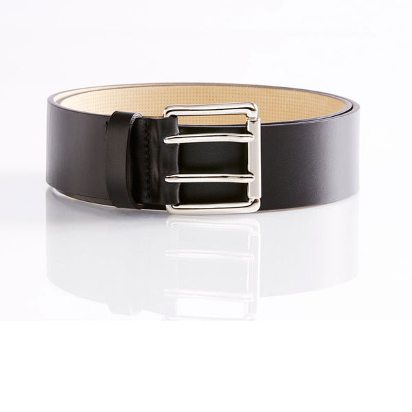 astor leather belt black - boga