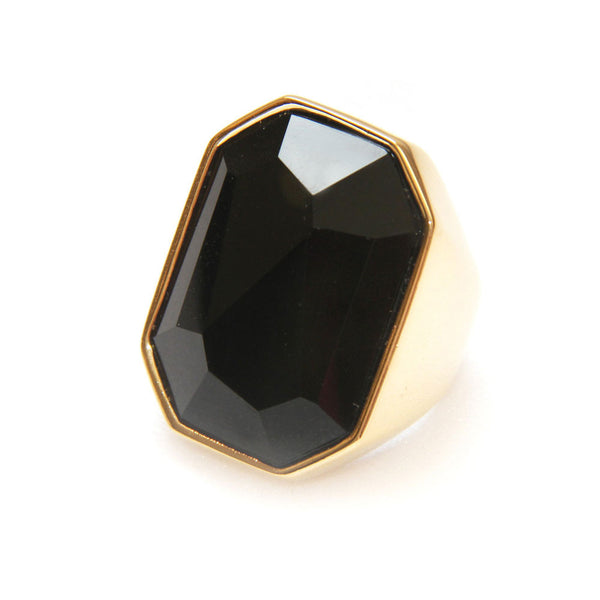 buzios onyx gold ring - francesca romana diana