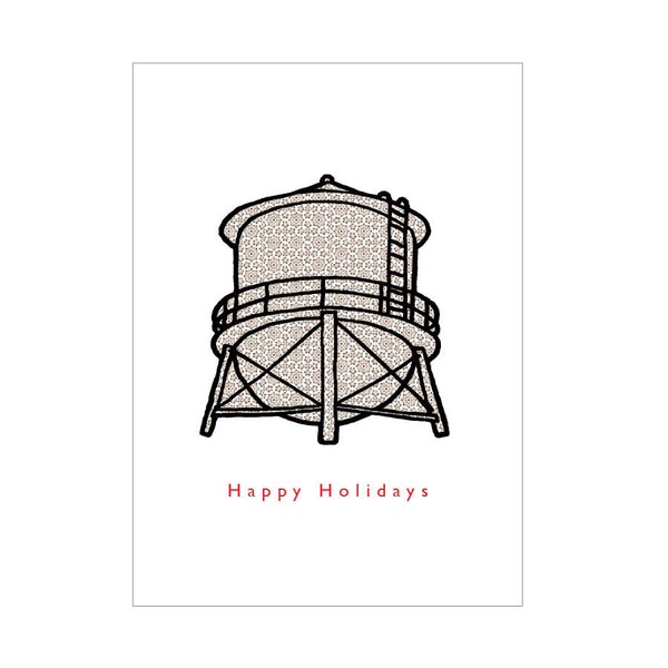 dg happy holidays brooklyn water tower single - letter collective