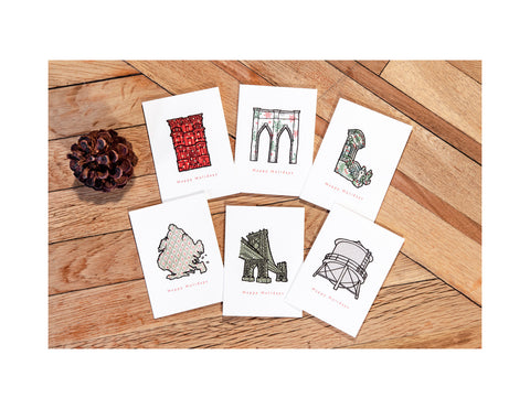 dg happy holidays brooklyn variety pack - letter collective