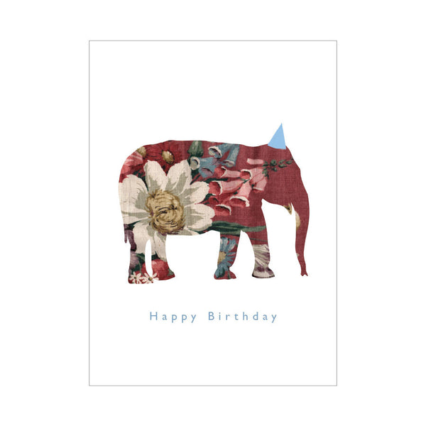 dg zoo happy birthday elephant 6pk - letter collective