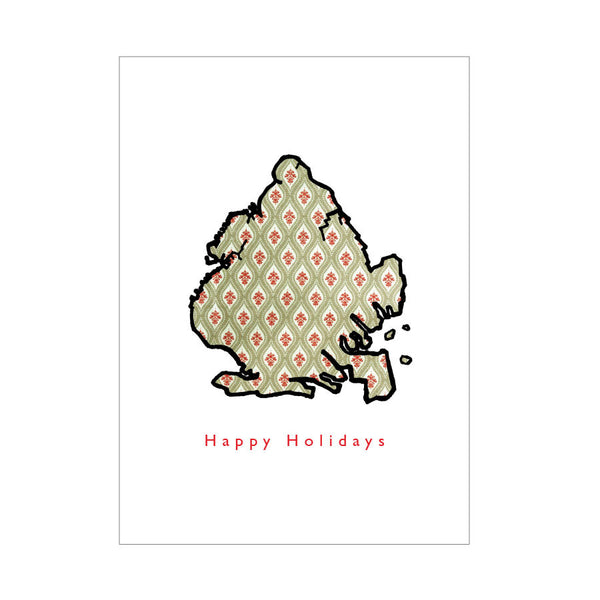 dg happy holidays brooklyn borough map single - letter collective
