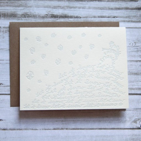 let it snow card - papersheep