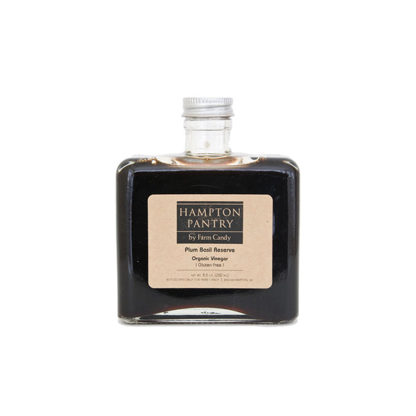 balsamic plum basil vinegar - farm candy