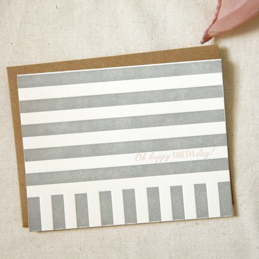 striped birthday card pack - papersheep