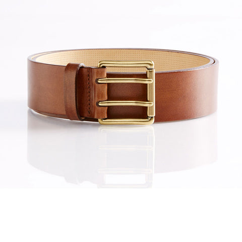 astor leather belt brown - boga
