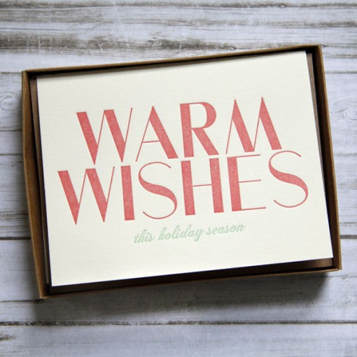 warm wishes holiday card pack - papersheep