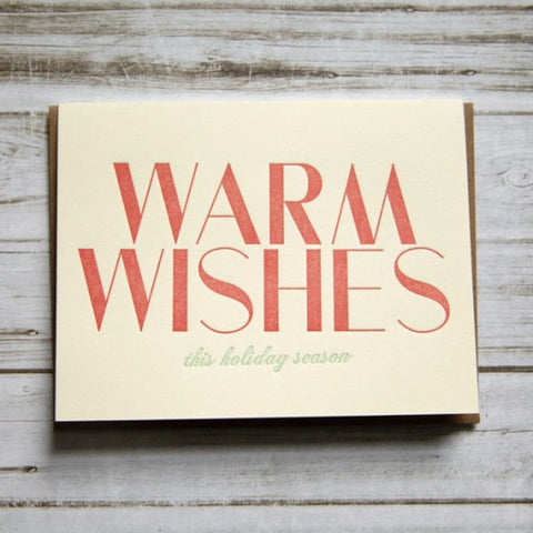 warm wishes holiday card - papersheep