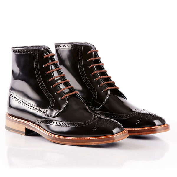bossman wingtip boot - blue - boga