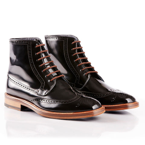 bossman wingtip boot - blue - boga