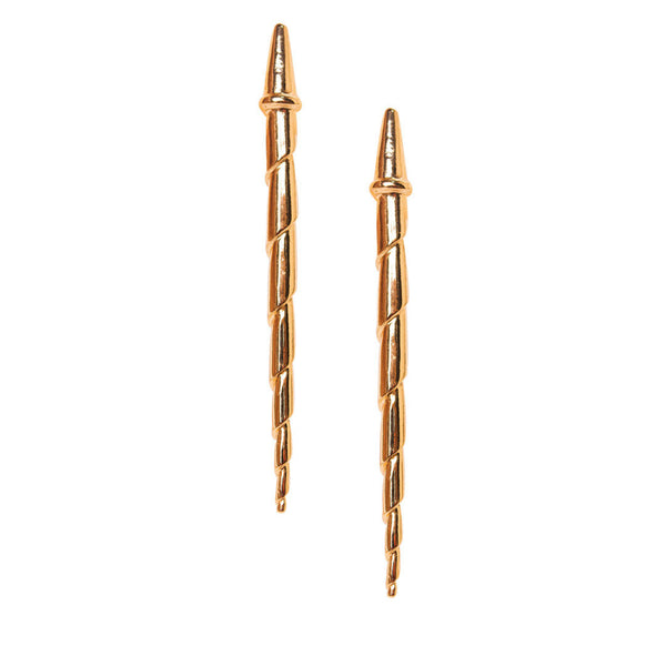 caracoli earrings gold - flor amazona