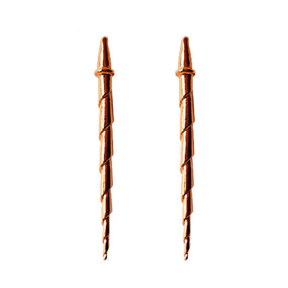 caracoli earrings rose gold - flor amazona