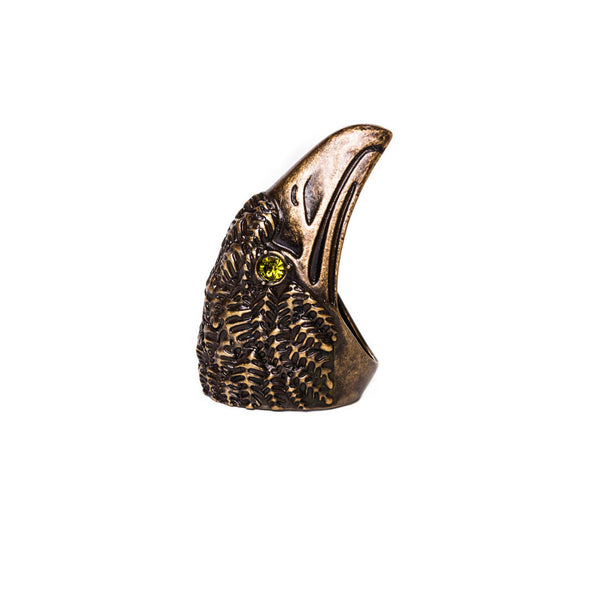 condor ring vintage gold - flor amazona
