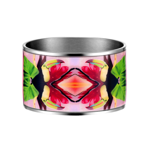 dancing toucan silver 4 cm - flor amazona