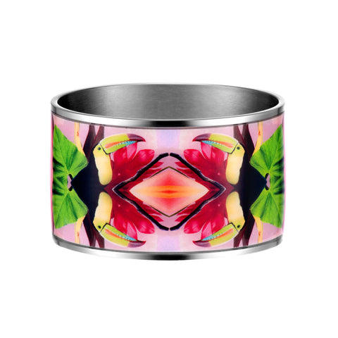 dancing toucan silver 4 cm - flor amazona