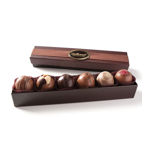6 pc truffle collection assortment - debrand chocolates
