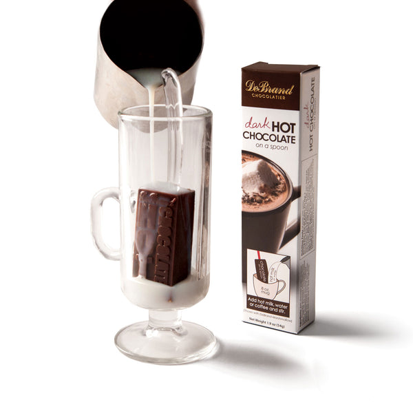 hot chocolate on a spoon - dark - debrand chocolates