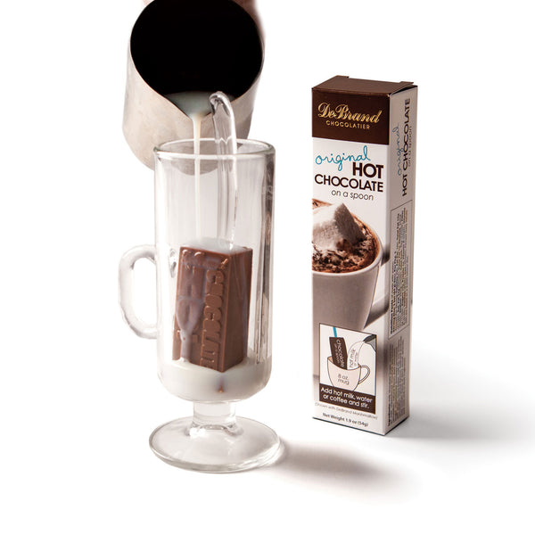 hot chocolate on a spoon - original - debrand chocolates