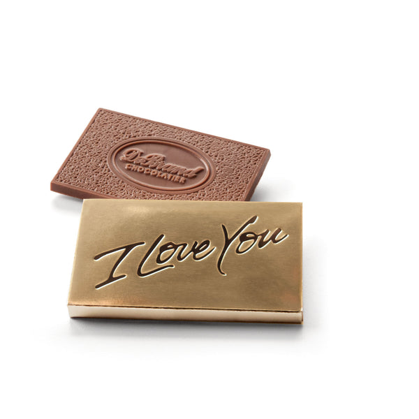 i love you - chocolate thought - milk chocolate - debrand chocolates