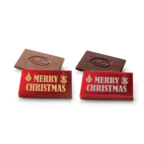 merry christmas chocolate thought - milk chocolate - debrand chocolates
