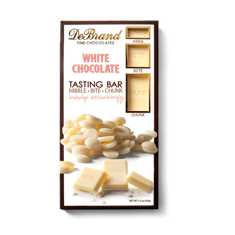 white chocolate tasting bar - debrand chocolates