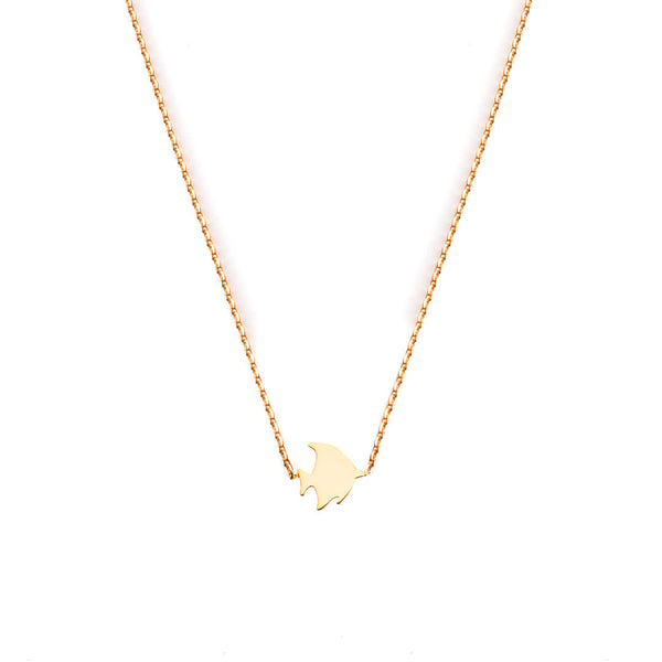 fish necklace gold - flor amazona