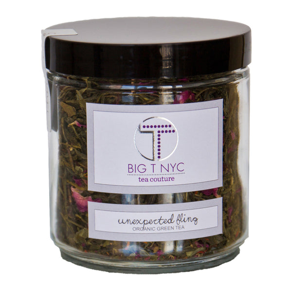unexpected fling organic green tea - 16oz jar (90g) - big t nyc