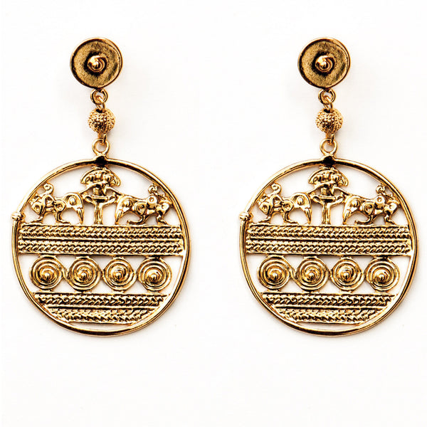 kingdom earrings - flor amazona
