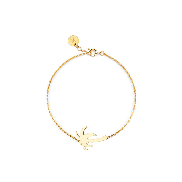 palm tree gold bracelet - flor amazona