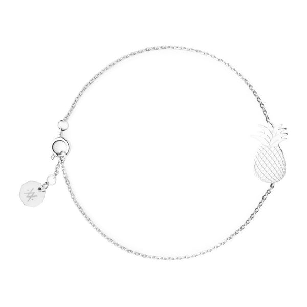 pineapple silver bracelet - flor amazona