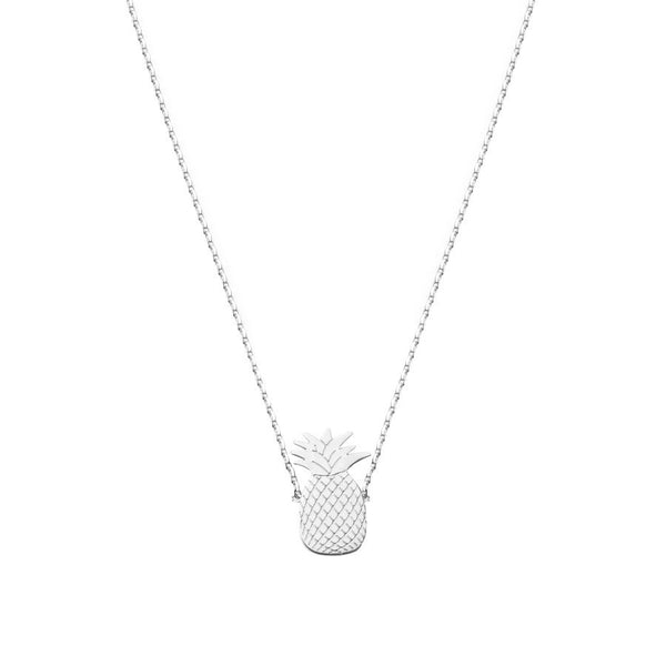 pineapple silver necklace - flor amazona