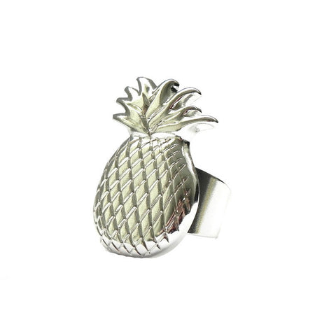 pineapple ring silver - flor amazona