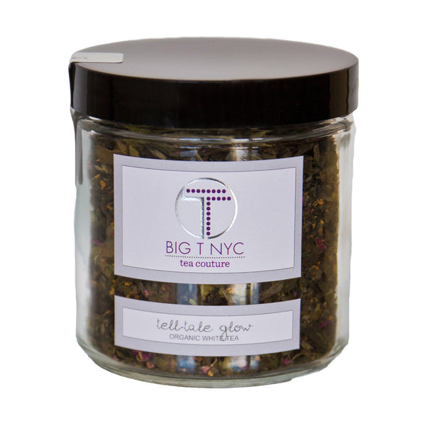 tell-tale glow organic white tea - 16oz jar (50g) - big t nyc